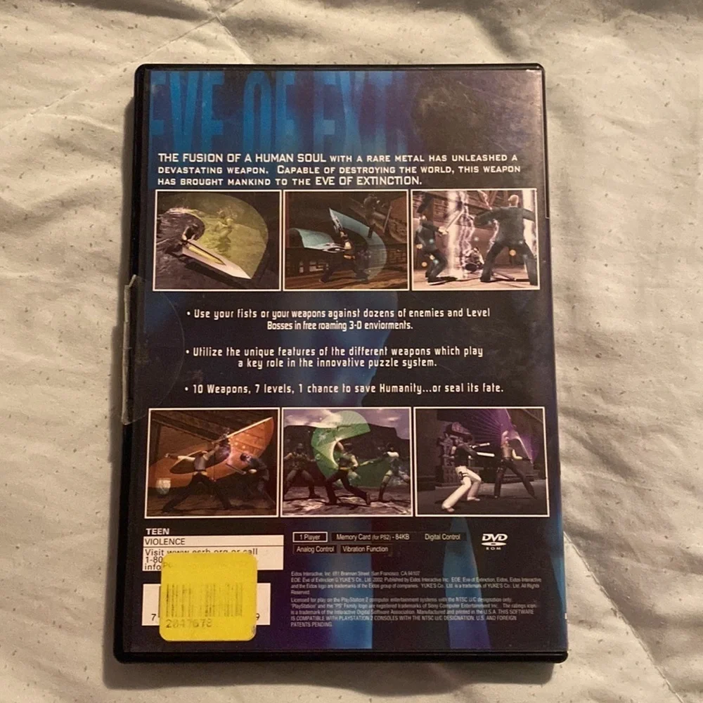 PlayStation PS2 EOE Eve of Extinction